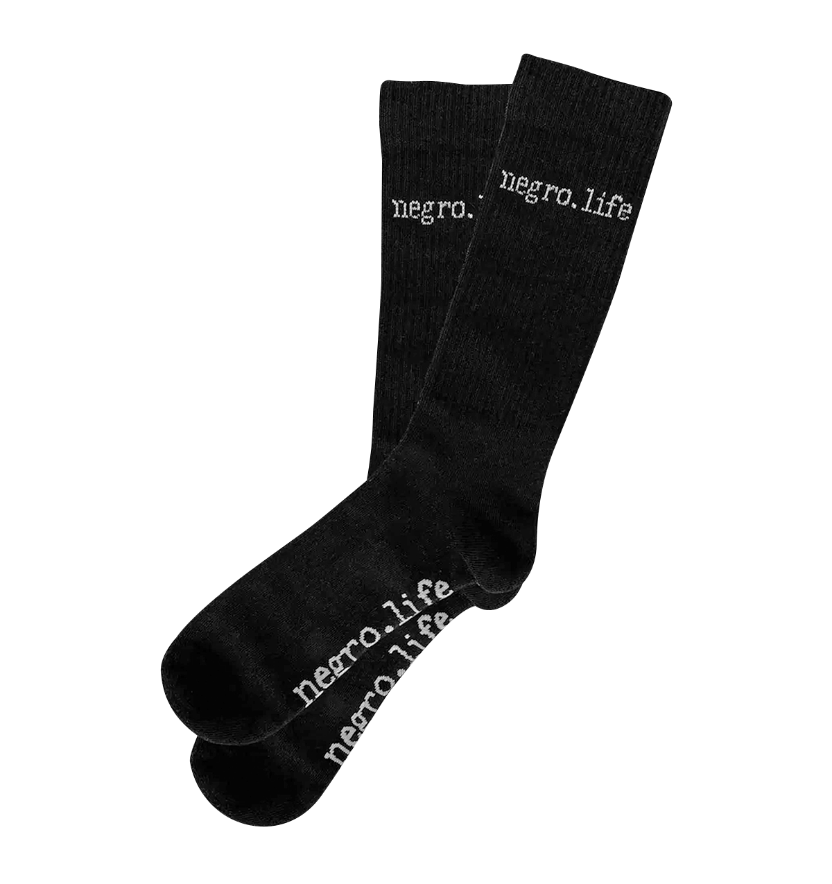 Negro.Life Black Crew Socks